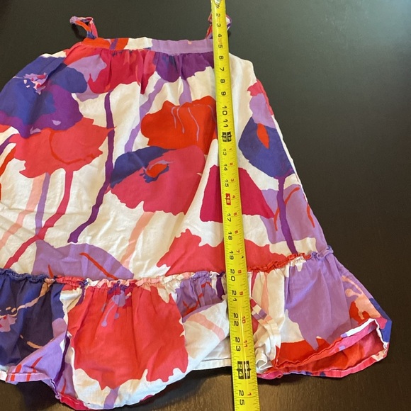 GapKids Vibrant Purple and Pink Abstract Floral Lined Girls Dress. Size S. (6/7) - Picture 12 of 13